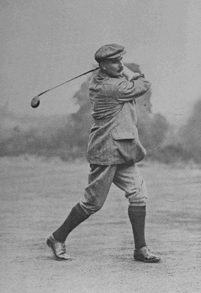PLATE VI.

HARRY VARDON

The finish of his drive, showing how the weight goes forward on to the
left foot.