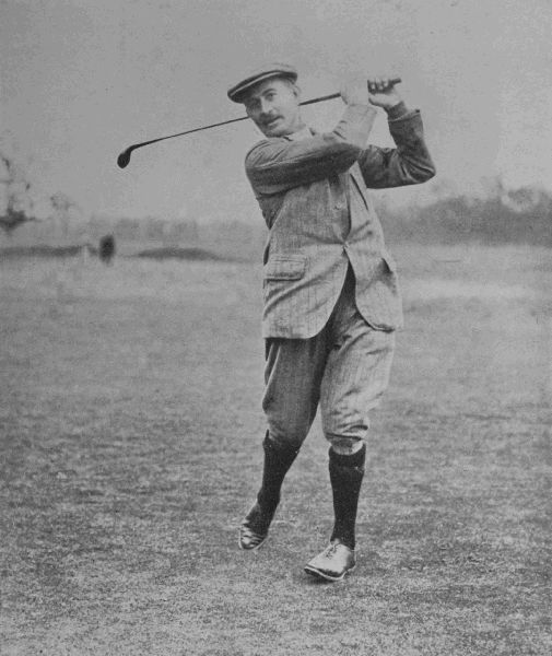 PLATE X.

HARRY VARDON

Finish of a drive, showing Vardon's perfect management of his weight.