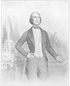 Very rare and extraordinarily fine lithograph of
Robert-Houdin, which he gave only to his friends. It depicts him among
his so-called inventions. His son, Emile, doing second sight, is behind
him. The writing and drawing figure is on his left. On his right under
the clockwork is a drawing which, on close examination of the original,
shows the suspension trick. From the Harry Houdini Collection.