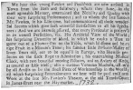 Clipping from the London Post, showing that young
Fawkes collaborated with Pinchbeck and together they offered the
orange-tree trick in 1732. From the Harry Houdini Collection.