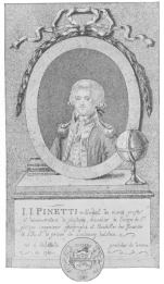The only authentic portrait of Pinetti in existence, the
only known copy extant being in the Harry Houdini Collection.