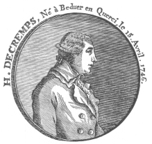 Henri Decremps, the French author who exposed and
endeavored to ruin Pinetti, but succeeded only in immortalizing him.
