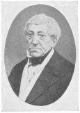 David Leendert Bamberg, of the second generation of the
Bamberg family. Born 1786; died 1869. The above daguerrotype was
presented to the author by Herr Ernest Basch, and is the only one in
existence.