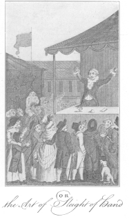 Conjurer Unmasked

OR

the Art of Sleight of hand

Reproduction of frontispiece in Breslaw’s book on magic, “The Last
Legacy,” published in 1782. Original in the Harry Houdini Collection.
