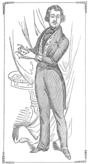 Frontispiece from Eagle’s book, in which he exposes
Anderson’s gun delusion. Said by Henry Evanion, who knew Eagle, to be a
fine likeness. From the Harry Houdini Collection.
