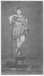 Mrs. Leona A. Anderson, daughter-in-law of John Henry
Anderson, as she appeared with him in the suspension trick about 1868.
From the Harry Houdini Collection.