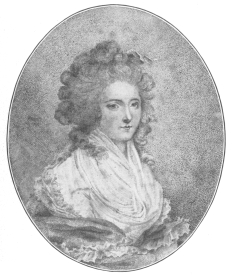 Reproduction of a rare portrait of Seraphinia Feliciani,
Comtesse de Cagliostro, wrongfully called Lorenzo in the Encyclopædia
Britannica. From the Harry Houdini Collection.