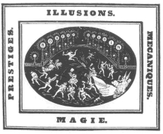 Robert-Houdin’s favorite lithograph for advertising
purposes. Used on the majority of his posters and in the original
edition of his “Memoirs.” From the Harry Houdini Collection.