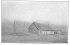 J. H. Anderson’s birth place as drawn by him from memory.
The following is written under the sketch in his own handwriting: “A
rough sketch of the farm house called ‘Red Stanes,’ on the estate of
Craigmyle, Parish of Kincardine O’Neil, Aberdeenshire. The house was
built by my grandfather, John Robertson, in the year 1796, and in it I
was born on the 15th day of July, 1814. John Henry Anderson.”
Photographed from the original now in the possession of Mrs. Leona A.
Anderson, by the author.