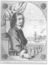 Blasius de Manfre or Blaise Manfrede, from a rare old
woodcut in the Harry Houdini Collection.