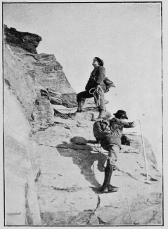 An instant’s halt to choose the best way up a steep wall
of rock.