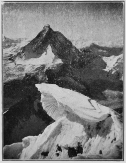 Cornice on the summit of the Dent Blanche. By Mr. Leonard
Rawlence.

To face p. 156.