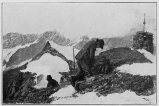 Packing the knapsack after lunch.

To face p. 269.