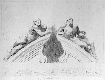 Caius Gabriel Cibbers Figures of
Raving And Melancholy Madness.
From Bedlam Hospital.