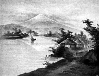Blick auf den Fujiyama. (Nach einem japanischen �lgem�lde.)