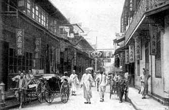 Stra�e in Shanghai.