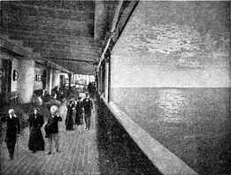 Promenadendeck des �K�nig Albert�.