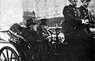 President Poincar&eacute; With the Swiss President, M. Gustave Ador