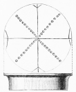 No. 197. Flower Saucer; the flat bottom ornamented. Found
on the Tower (8 M.).