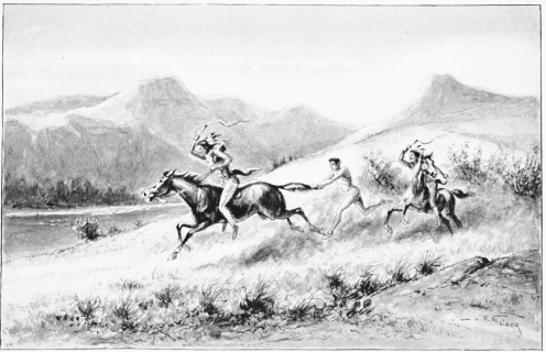 “BRUCE HAD TO KEEP UP, FOR IF HE HAD FALLEN HE WOULD HAVE
BEEN DRAGGED AND KICKED TO DEATH.”&mdash;Page 211