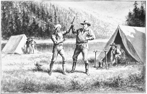 “HUGH TOOK HOLD OF HIS WRIST AND WRENCHED THE REVOLVER
AWAY FROM HIM.”&mdash;Page 292