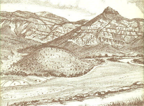 Fig. 6.&mdash;Sheep Rock from Thomas Condon viewpoint.