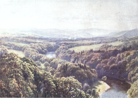 SCOTT’S FAVOURITE VIEW FROM BEMERSIDE HILL,
ROXBURGHSHIRE
