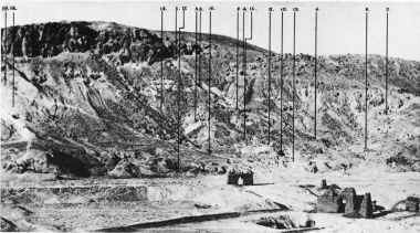 Image not available: Panoramic View showing the Sites Excavated in the Dêr el
Bahari Valley