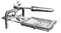 The Lapwai press, brought to Idaho in 1839 to
produce the first book printed in the Northwest&mdash;an Indian primer.
Courtesy of the Oregon Historical Society. See page 63.