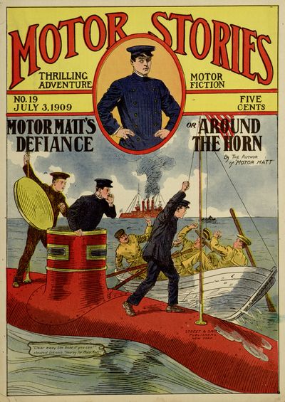 "Clear away the boat if you can!"
shouted Glennie. "Hooray for Motor Matt!"