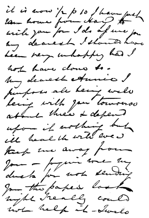 Image unavailable: Letter from William Palmer to his wife.

(Reproduced from the original in the possession of Dr. Kurt Loewenfeld,
Bramhall, Cheshire.)