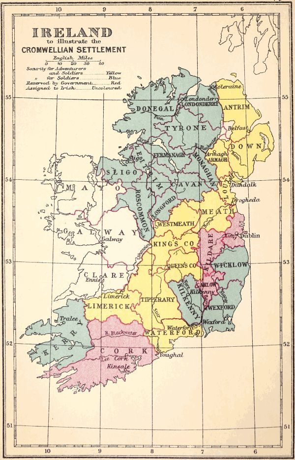 IRELAND
TO ILLUSTRATE THE
CROMWELLIAN SETTLEMENT