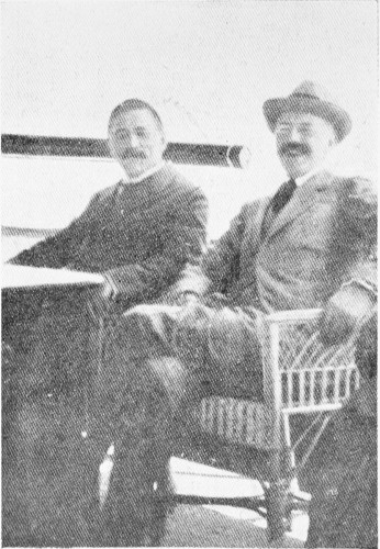 Mr. Morgenthau (left) in congenial association with Sir
Louis Mallet, the British Ambassador to Turkey.