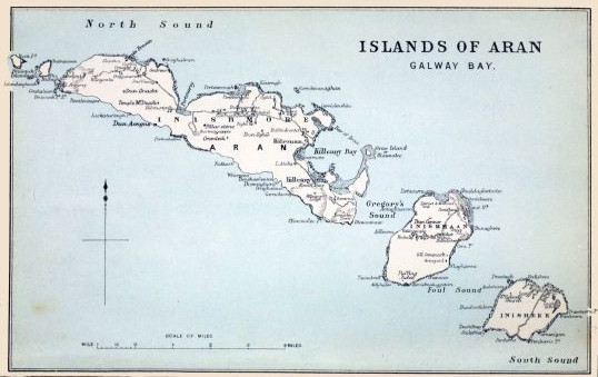 [Image of the
map of the Islands of Aran, Galway Bay unavailable.]