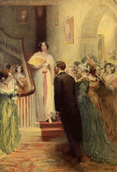 NOW BETTY KNEW EXACTLY HOW TO DESCEND THE STAIRS INTO THE
DANCING HALL